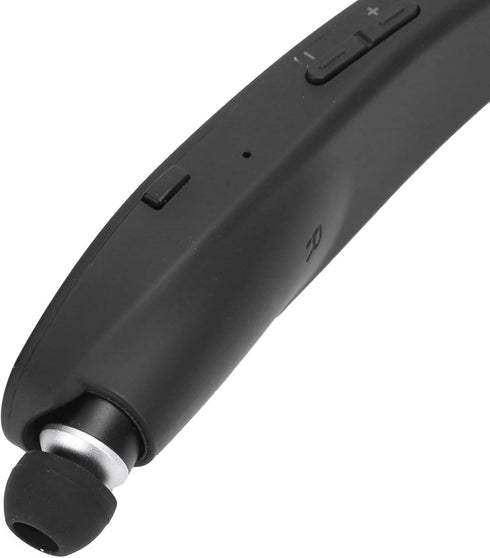 SX-991 Bluetooth Headset, Bluetooth 5.0 Neckband Headphones with Retractable Earbuds for Home Office, Carry Case