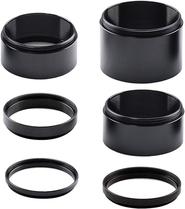 Telescope T2-Extension Tube Kit for Cameras and Eyepieces - Lengths 3mm to 30mm, M42x0.75