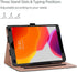 ProCase for iPad 10.2 Inch Case 2021 9th Gen/2020 8th Gen/2019 7th Gen, Leather Vintage Stand Folio Cover - Black