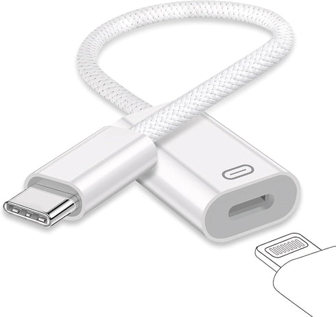 GetsISKON USB C to Lightning Headphone Audio Adapter, Type C Male to Female