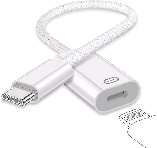 GetsISKON USB C to Lightning Headphone Audio Adapter, Type C Male to Female