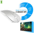 KLO Rechargeable Bluetooth Mouse for MacBook/MacBook air/Pro/iPad, Wireless Mouse for Laptop/Notebook/pc/iPad/Chromebook (BT/B Silver)