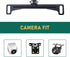 icykale 1 PC Car Rearview Camera License Plate Frame Bracket, Metal Structure Waterproof and Shockproof Camera