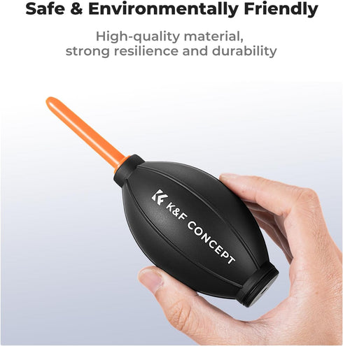 K&F Concept Lens Air Blower, Rubber Bulb Dust Blower Cleaner with Long Nozzle for Cell Phone, Tablet, Camera