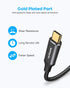 CLEEFUN USB C Extension Cable 10ft, USB C 3.2 Male to Female, 5Gbps Data & 4K Video Sync Transfer, 100W Fast Charging