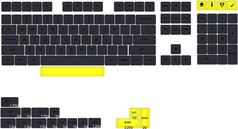 KPREPUBLIC XDA V2 Gentleman Set Dye Sub Keycap Set Thick PBT for GH60 Poker 87 TKL 104 ANSI XD64 BM60 XD68 BM65 BM68