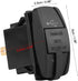 Dual USB Waterproof 12-24V 3.1A Car Socket Power Adapter with LED Green Light