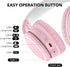 B10 Headset 50H 5.3 RORSOU Wireless Over-Ear Headphones, Lightweight Folding Stereo Bass Bluetooth with Mic, Playtime