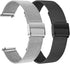FitTurn Slim Mesh Stainless Steel Quick Release Wristband for Cubitt Aura Pro Smartwatch, Adjustable Strap
