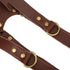 Qiilu Leather Camera Strap, Adjustable Dual Leather Rivet Shoulder Strap for Digital Cameras