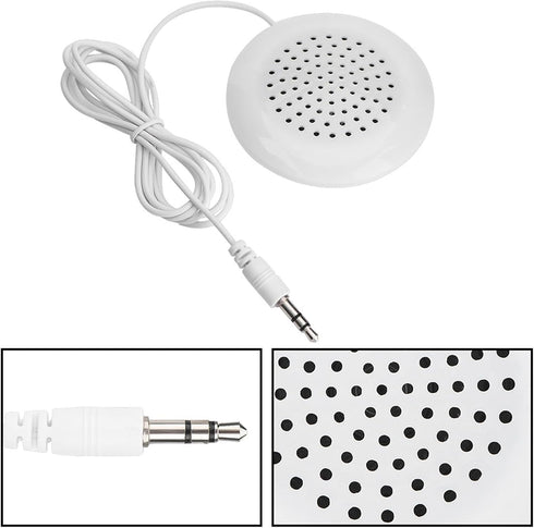 Cuifati 2PCS 3.5mm 3.5mm MP3 Mini Stereo Speaker,New DIY Pillow Speaker Mini Stereo Speaker,True HD and Unique Soft