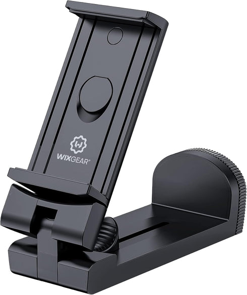 WixGear Universal Airplane in Flight Tablet Phone Mount, Handsfree Phone Holder for Desk with Multi-Directional Dual 360 Degree Rotation, Pocket Size Travel Essential, Fits Devices 3.5" to 7.67” Width
