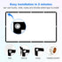 Ximaoy 72 inchPortable 16:9 Projector Screen Movie Projector Screen HD Indoor Outdoor Double Sided Rear Projection