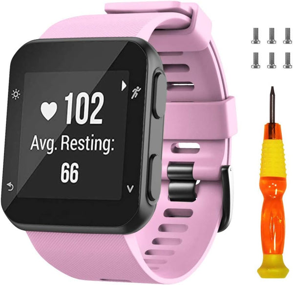 NotoCity Soft Silicone Replacement Watch Strap for Garmin Forerunner 35 Smartwatch