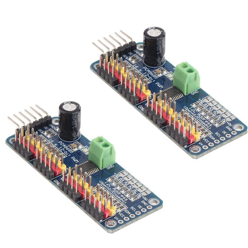 HiLetgo 2pcs PCA9685 16 Channel 12-Bit PWM Servo Motor Driver IIC Module for Arduino Robots
