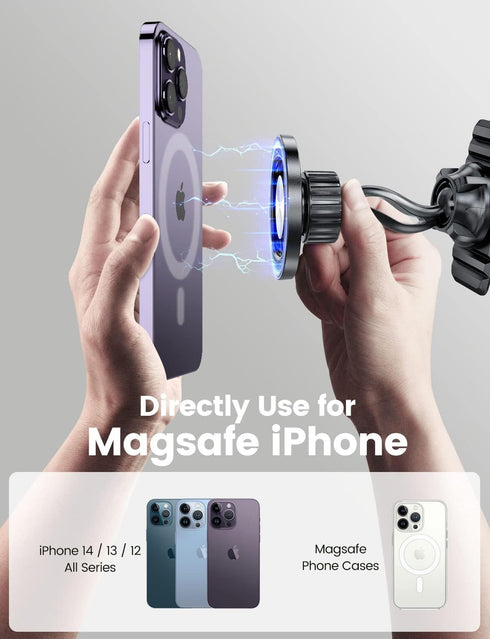 eSamcore Magnetic Phone Holder for Car, Strong MagSafe Car Mount for iPhone 15/14/13 Pro Max