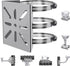 Universal Wall Mounting Bracket with 3 Loops - Stainless Steel Vertical Pole Mount Adapter for CCTV Security Camera