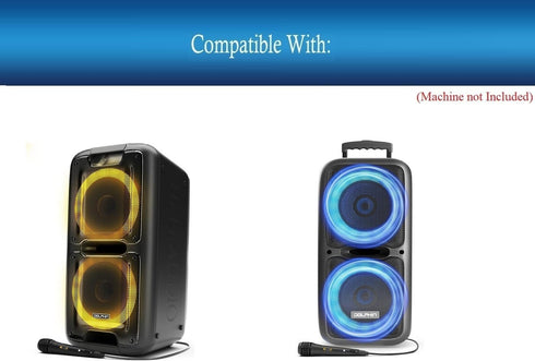 UpBright 2-Prong AC Power Cord Compatible with Dolphin Audio SP-2100RBT SP-2120RBT SP-1070RBT SP-1080RBT SP-1270RBT WaveSync Dual 10" 12" Karaoke Party Portable Bluetooth Speaker SP2100RBT SP2120RBT