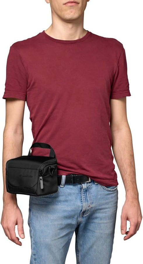 Manfrotto Advanced Shoulder Bag XS III for Reflex and Mirrorless Camera with Lens, Tripod Mount, Rain Cover