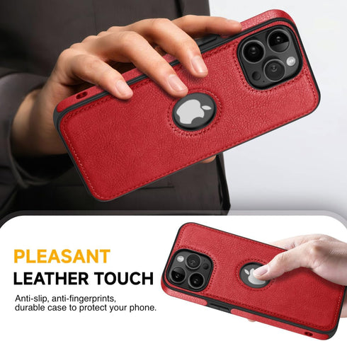 Unique Design Luxury Leather Business Phone Case - Anti-Slip Scratch Resistant Ultra Slim Protective Case for iPhone 11