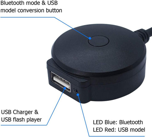 Bojer Bluetooth Adapter Compatible with Mercedes Benz MMI Port Cell Phone Apple iPhone iPod Android Capable Devices Play HiFi Music