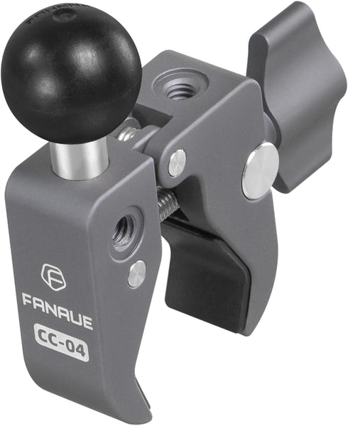FANAUE Handlebar Base Mount Strong Rod Clamp, Compatible with RAM Mounts B Size Double Socket Arm