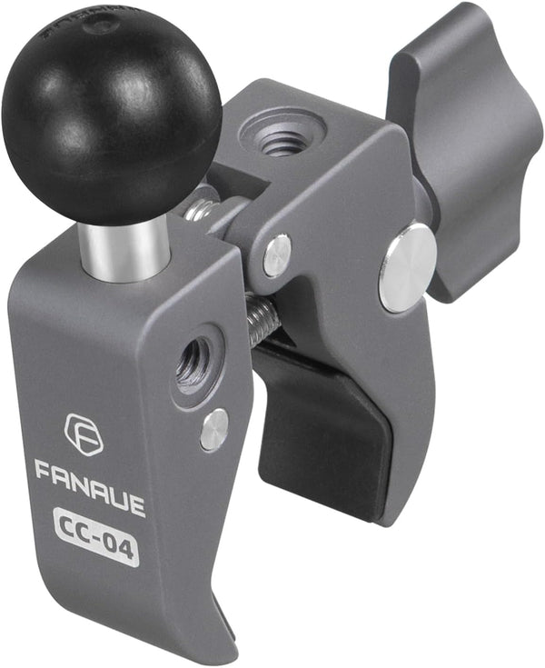 FANAUE Handlebar Base Mount Strong Rod Clamp, Compatible with RAM Mounts B Size Double Socket Arm