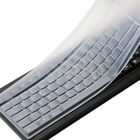 CaseBuy Clear Desktop Computer Keyboard Cover Skin for PC 104/107 Keys Standard Keyboard,