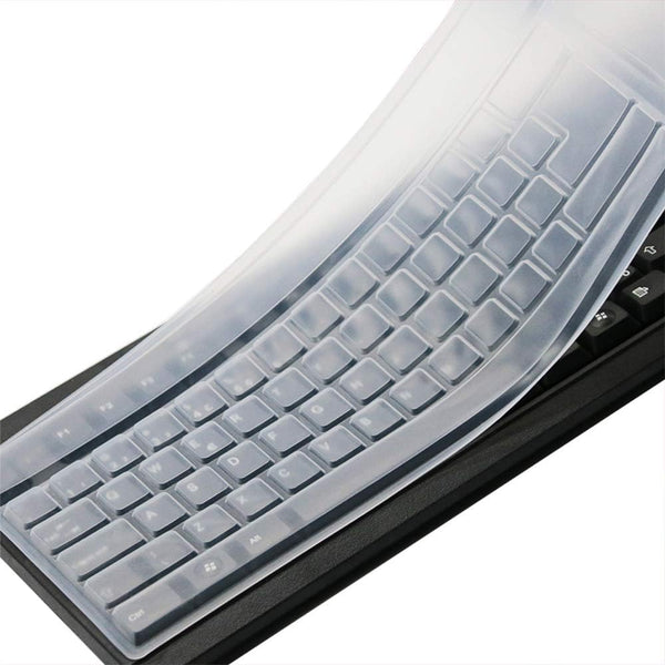 CaseBuy Clear Desktop Computer Keyboard Cover Skin for PC 104/107 Keys Standard Keyboard,
