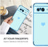 KANGHAR Cute Love Heart Soft TPU Bumper Case for Google Pixel 8 5G, Shockproof Protection for Women Girls, Blue