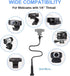 32 Inch Webcam Stand Camera Mount, Upgraded Flexible Gooseneck Desk Webcam Mount for Logitech