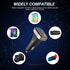 USB Car Charger Adapter, 4 Ports QC3.0 Cell Phone Fast Charger, Multi-Port Smart Quick Charger for Cigarette Lighter,