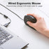SANWA Wired Ergonomic Mouse, Optical Vertical Computer Mouse, 1000/1600 Adjustable DPI, Compatible with MacBook