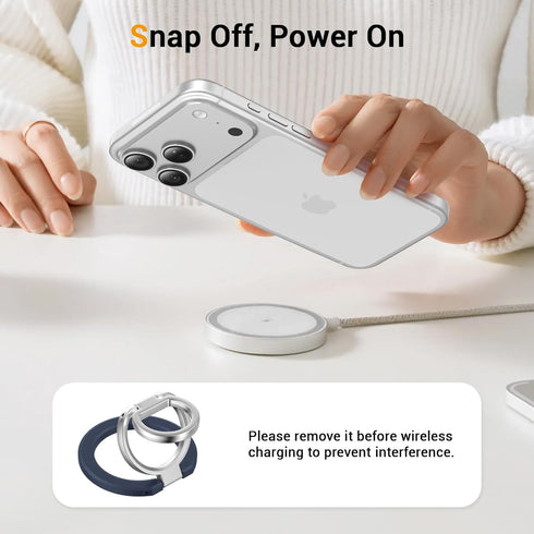 Ratcase 17 16 15 14 13 12 Magnetic Phone Ring Holder for MagSafe, Cell Phone Grip Stand Finger Ring for iPhone Pro Max