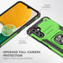 HNHYGETE Phone Case for Galaxy A13 5G with Screen Protector, 360° Military Grade Rotatable Kickstand, Green