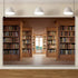 Laeacco 7x5ft Library Bookshelf Backdrop Wooden Bookcase Study Room School Ancient Books Photography Background