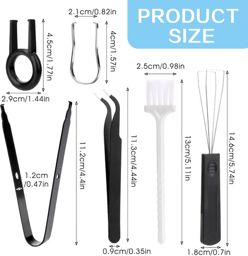 Keycap Remover Tools Kit, 6 Pieces Keycap Switch Puller, Keyboard Cleaning Set, Key Caps Removal Tool for Mechanical