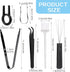 Keycap Remover Tools Kit, 6 Pieces Keycap Switch Puller, Keyboard Cleaning Set, Key Caps Removal Tool for Mechanical