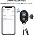 Wireless Camera Shutter Remote Control for Smart Phones - Compatible with iOS/Android (2 Black)