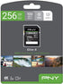 PNY 256GB Elite-X Class 10 U3 V30 SDXC Flash Memory Card, 100MB/s, 4K UHD, Full HD, UHS-I, Full Size SD