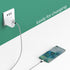 USB C to Micro USB Cable 1ft 5 Pack, Braided Male to Male Adapter USB-C to Micro USB Cord for Charging Data