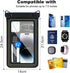 Waterproof Phone Pouch - All Gray Floating Pouch with Carrying Strap (Single 7.5)