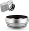 JJC LH-X100 Lens Hood Sun Shade with 49mm Filter Adapter for Fuji X100VI X100V X100F X100T