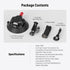 NEEWER 4.5" Suction Cup Camera Mount with Ball Head, Quick Release Car Mount, Compatible with iPhone DJI Insta360, CA105