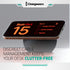 Charging Stand Compatible with MagSafe, Premium Silicone for iPhone 12/13/14/15, Discreet Cable Design
