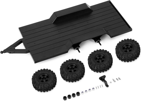 1/18 TRX4M INJORA Utility Trailer with Hitch for RC Crawler Car Upgrade