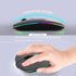 Wireless Bluetooth Mouse, Rechargeable LED Dual Mode Mouse (Bluetooth 5.2 and USB Receiver), Portable Silent Mouse for