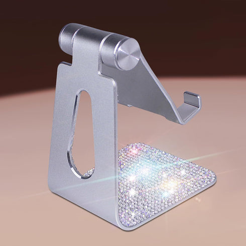 Erolagomat 15 14 13 12 11 Bling Crystal Phone Stand for Desk,Glitter Adjustable Cell Phone Holder, Desktop Holder