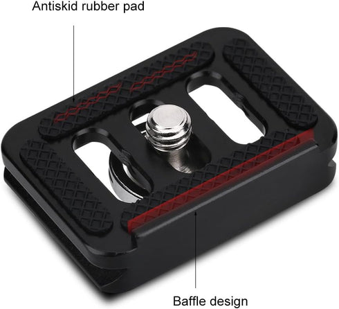 Quick Release Clamp Adapter - Mini Portable Aluminium Alloy Quick Release Plate for TY-C10 T005 / T-025 Ball Head