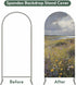 Jnbasdffb 6.6 Spring Floral Wedding Arch Cover, Stretchy Spandex Arch Backdrop Stand Covers FT, Modern Oil Painting